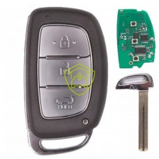 Chave Presença Completa Hyundai IX35 ID46 PCF7953 433Mhz Com Lâmina Pantográfica