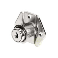 Fechadura Stam 302 p/ Gaveta Cano Longo 31mm Lingueta Padrão - Niquelada