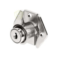 Fechadura Stam 301 p/ Gaveta Cano Curto 22mm Lingueta Padrão - Niquelada