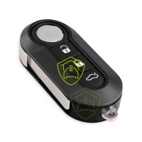Canivete Completa Fiat Grand Siena/Novo Palio 3 botões Lâmina SIP22 Duplicador 6P20 433Mhz