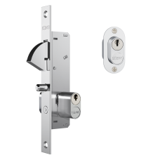 Fechadura Stam Porta de Correr 901 Broca 18mm - ESP. INOX