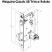 Fechadura Stam 1601 T. ROLETE Broca 55mm Roseta Quadrada CROMADO