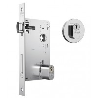 Fechadura Stam 1601 T. ROLETE Broca 55mm Roseta INOX