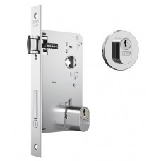 Fechadura Stam 1601 T. ROLETE Broca 55mm Roseta INOX
