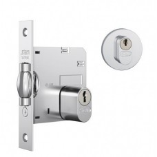 Fechadura Stam 1005 T. ROLETE Broca 45mm Roseta Redonda INOX