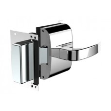 Fechadura Elétrica para Vidro 12V PY VA SM Externa Reta - INOX POLIDO