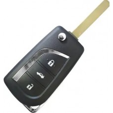 Canivete Completo Toyota Corolla após 2015 433Mhz Chip 8A Lâmina Pantográfica