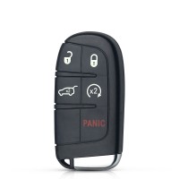 Chave Presença Completa Jeep 4bts   Pânico 4A 433Mhz Lâmina Pantográfica