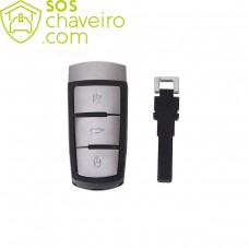 Chave Completa Slot Passat Alemão 434Mhz ID48 c/ Lâmina Pantográfica Plástica