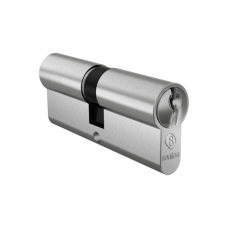 Cilindro Stam Fortinox Latão 5000 60mm Yale 2 chaves c/ parafuso - Inox Polido