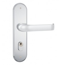 Fechadura Stam 1601/37 Externa Broca 55mm Maçaneta Alavanca- Espelho Inox Largo