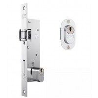 Fechadura Stam  601 Trinco Rolete Broca 20mm - Espelho Inox