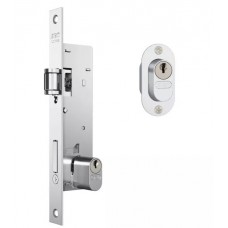 Fechadura Stam  601 Trinco Rolete Broca 20mm - Espelho Inox