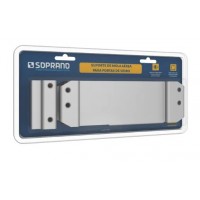 Suporte Mola Aérea Soprano A530 p/ Vidro Prata Blister