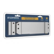 Suporte Mola Aérea Soprano A530 p/ Vidro Prata Blister