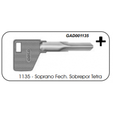 Chave Gold Tetra Soprano Sobrepor 1135