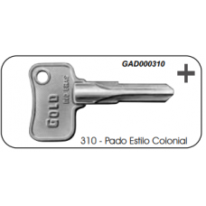 Chave Gold Tetra Pado Colonial 310
