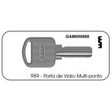 Chave Gold Multiponto Porta de Vidro 989