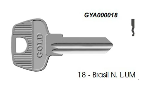 Chave Gold Yale Brasil 18